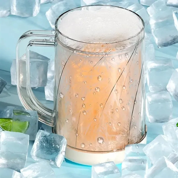 30oz Ergonomic Handle Double-Layer Insulated PET Ice Cup