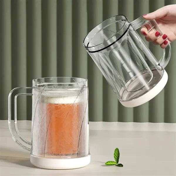 30oz Ergonomic Handle Double-Layer Insulated PET Ice Cup