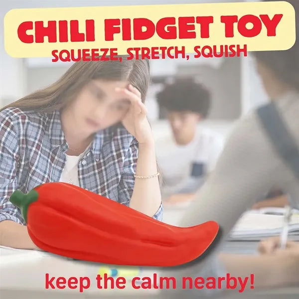 Sensory squeeze chili pepper stress reliever fidget toy