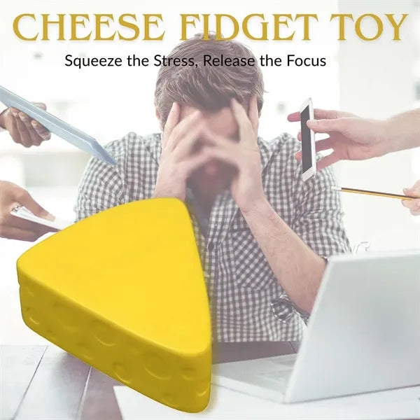 School office sensory cheese squeeze fidget toy stress ball