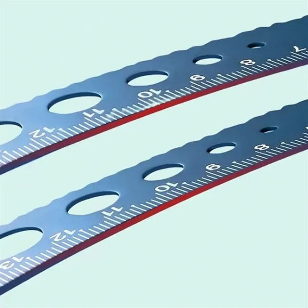 4-Piece Hollow Fade-Proof Aluminum Alloy Laser Ruler Set