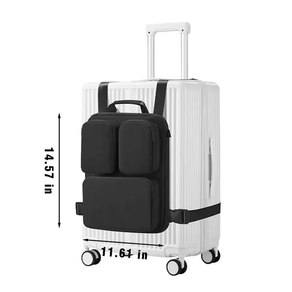 Travel compatible laptop bag luggage hanging organizer