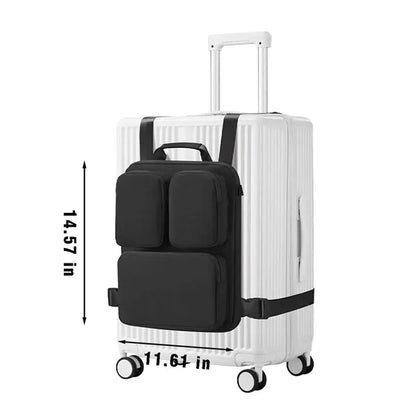 Travel compatible laptop bag luggage hanging organizer