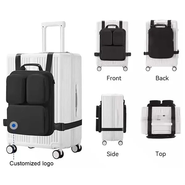 Travel compatible laptop bag luggage hanging organizer