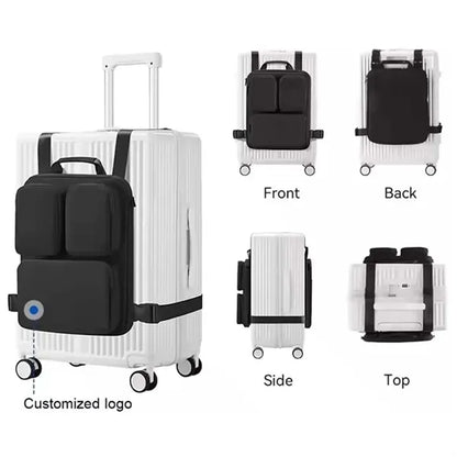 Travel compatible laptop bag luggage hanging organizer