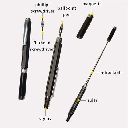 Cool gadgets magnetic retractable multitool kit tactical pen