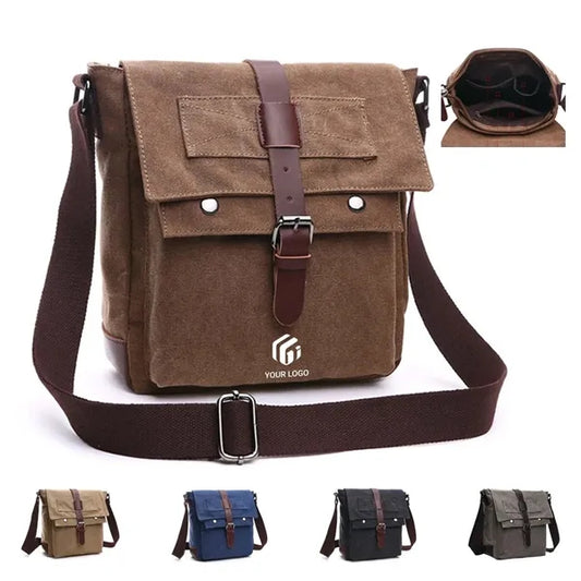 School office travel canvas shoulder crossbody messenger bag