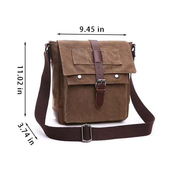 School office travel canvas shoulder crossbody messenger bag