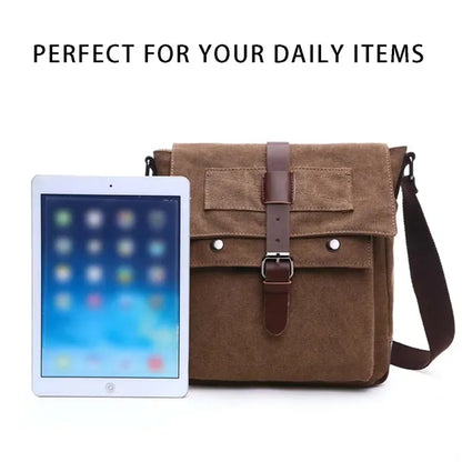 School office travel canvas shoulder crossbody messenger bag