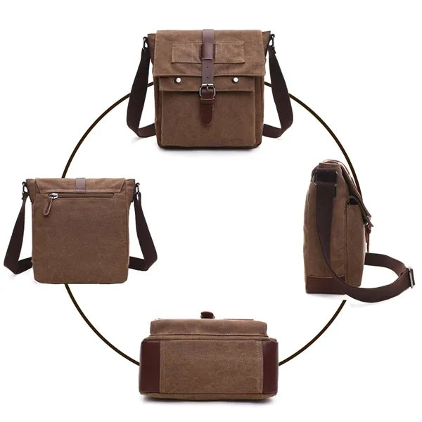 School office travel canvas shoulder crossbody messenger bag