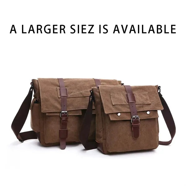 School office travel canvas shoulder crossbody messenger bag