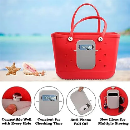 Multi-Purpose Secure Full-Wrap Silicone Phone Holder for Bag