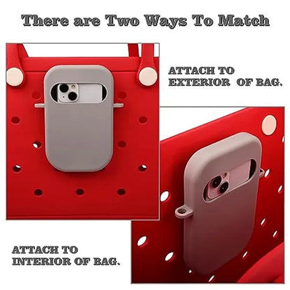 Multi-Purpose Secure Full-Wrap Silicone Phone Holder for Bag
