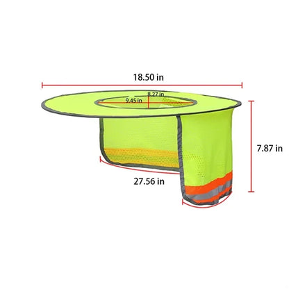 Lightweight Reflective Detachable Hard Hat Sun Shade Brim