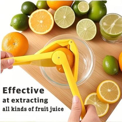Fold-Flat Lever-Action Ergonomic Two-Handed Lemon Juicer