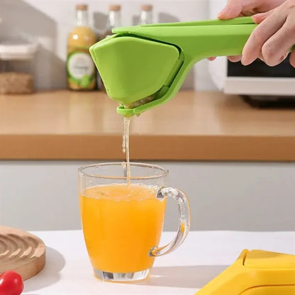 Fold-Flat Lever-Action Ergonomic Two-Handed Lemon Juicer
