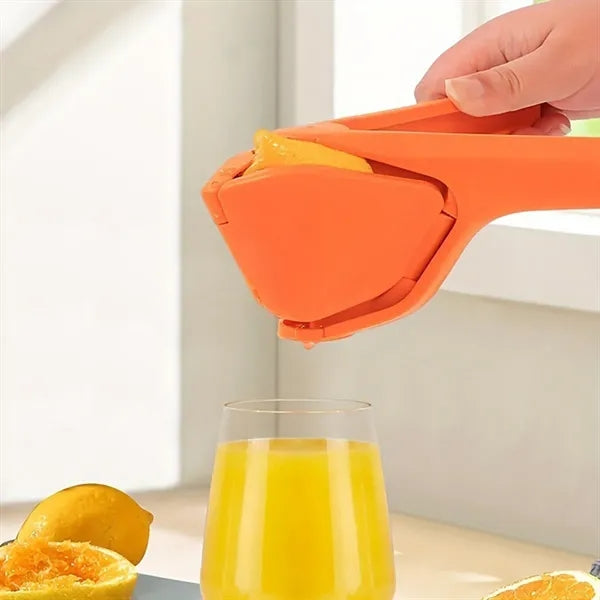 Fold-Flat Lever-Action Ergonomic Two-Handed Lemon Juicer
