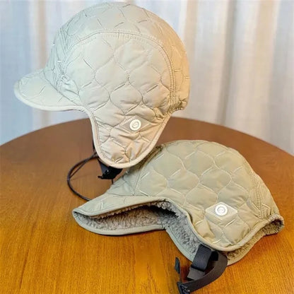 Hiking fishing unisex warm winter trapper hat with ear flaps