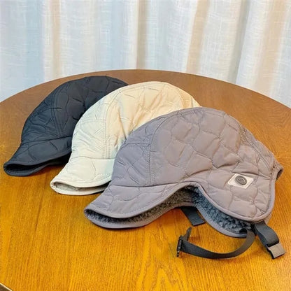 Hiking fishing unisex warm winter trapper hat with ear flaps