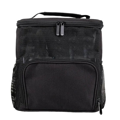Portable Multi-Pocket Ventilated Mesh Shower Caddy with Hook