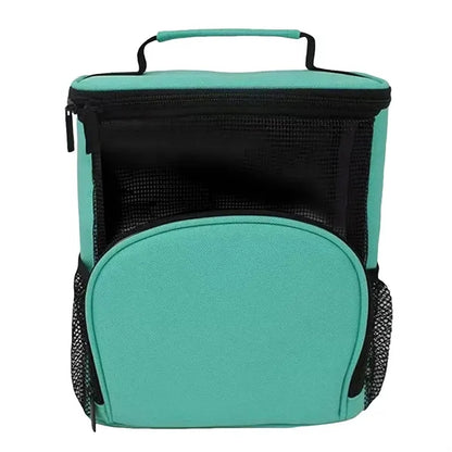 Portable Multi-Pocket Ventilated Mesh Shower Caddy with Hook