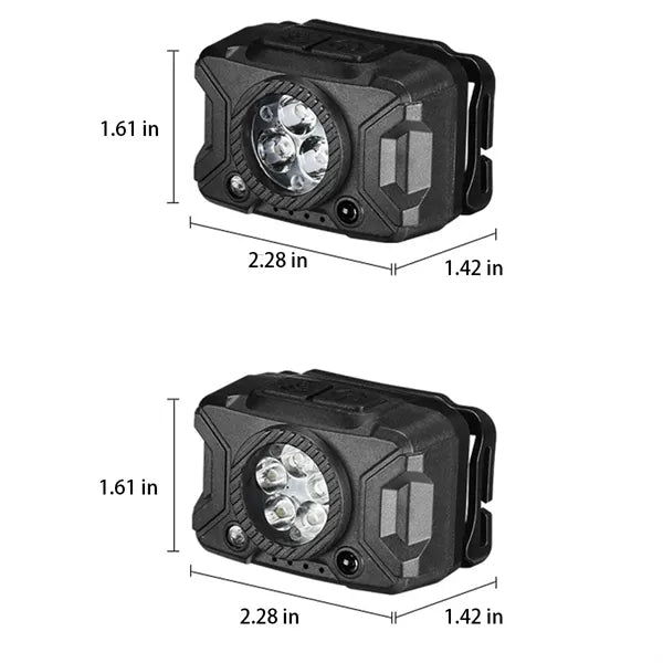 Rechargeable Bright LED Headlamp Flashlight