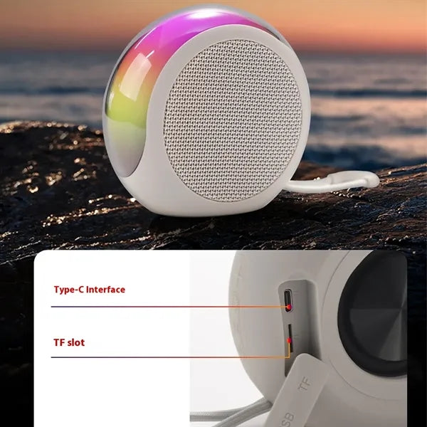 Mini travel sport party bluetooth speaker with RGB light