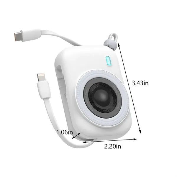 LED display travel magnetic charger power bank with cables