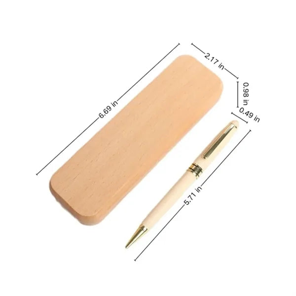 Wooden Pen with Matching Wooden Gift Box