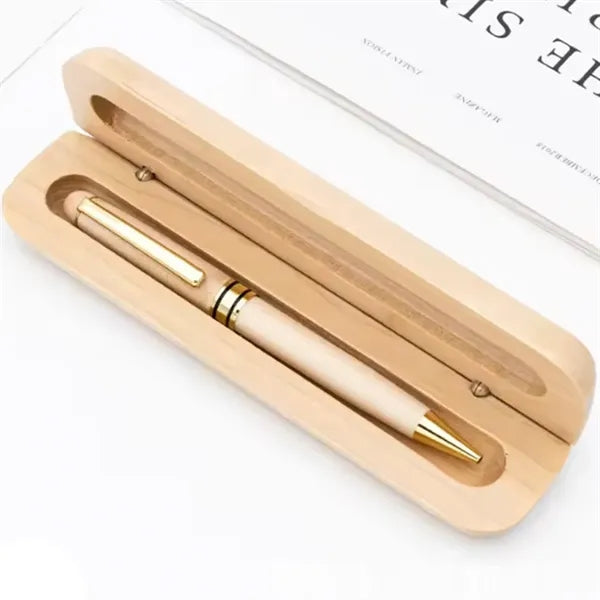 Wooden Pen with Matching Wooden Gift Box