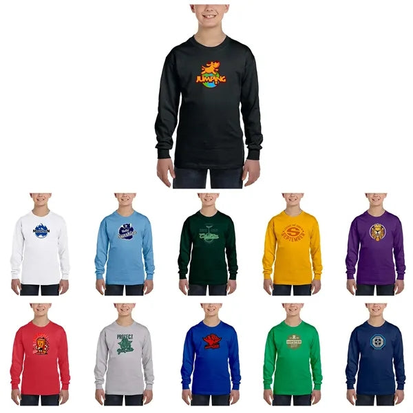 Gildan Long Sleeve Youth T-Shirt Heavy Cotton