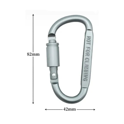 Aluminum Carabiner Clip with Screw Lock