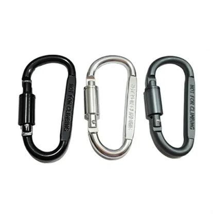 Aluminum Carabiner Clip with Screw Lock