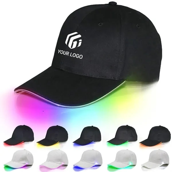 Party rave festival hip-hop LED hat light up baseball cap
