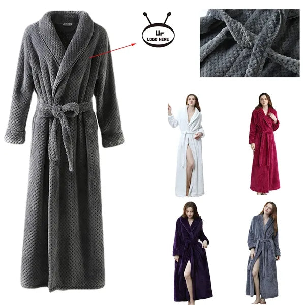 Plush One-Piece Bathrobe