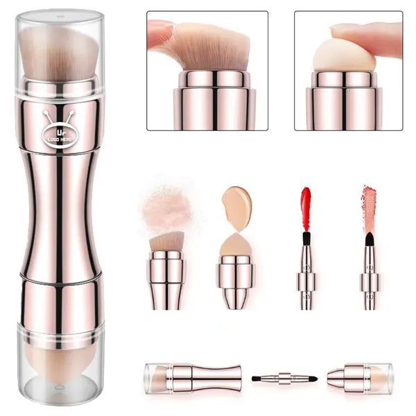 4-In-1 Retractable Makeup Brush Set