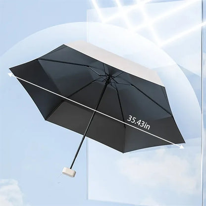 UV windproof mini compact travel sun umbrella with case