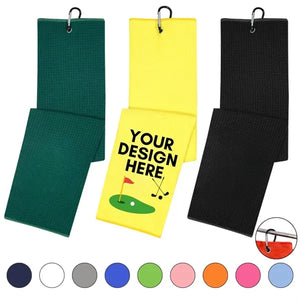 Custom premium men dad husband gifts golf towel with clip