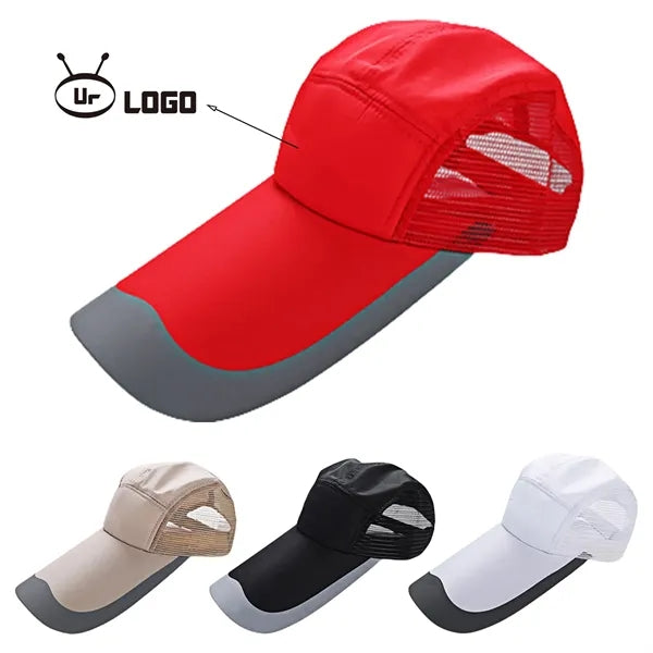 Extra Long Brim Mesh Baseball Cap