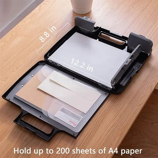 Portable Clipboard Storage plastic Case with Handle