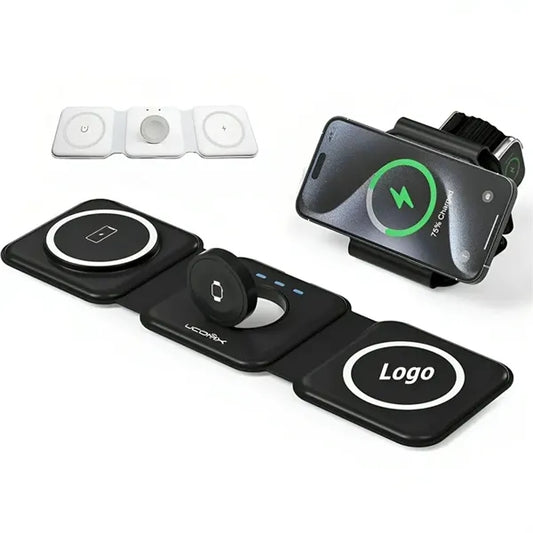 3 in 1 Foldable Magnetic Fast Wireless Charging Pad
