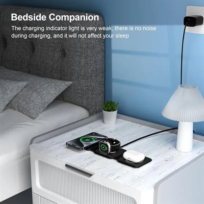 3 in 1 Foldable Magnetic Fast Wireless Charging Pad