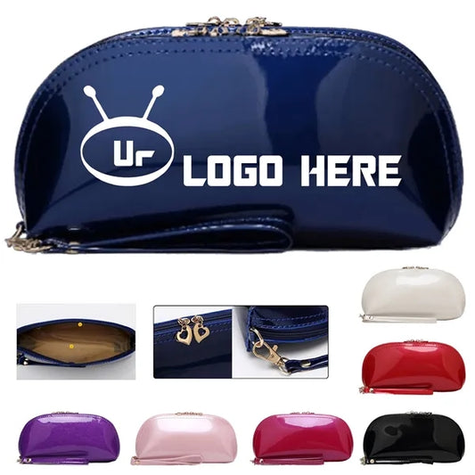 Patent Leather Cosmetic Bag