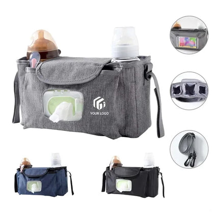 Universal Large Baby Stroller Organizer with Shoulder Strap