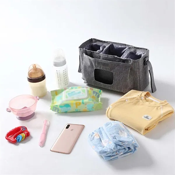 Universal Large Baby Stroller Organizer with Shoulder Strap