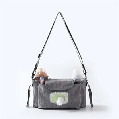Universal Large Baby Stroller Organizer with Shoulder Strap