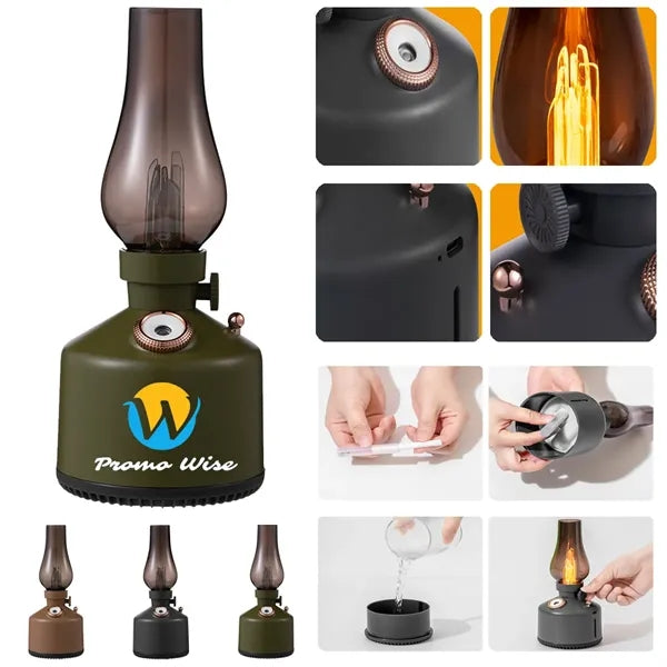 Kerosene Shaped Humidifier with Night Light and 9.5oz Tank