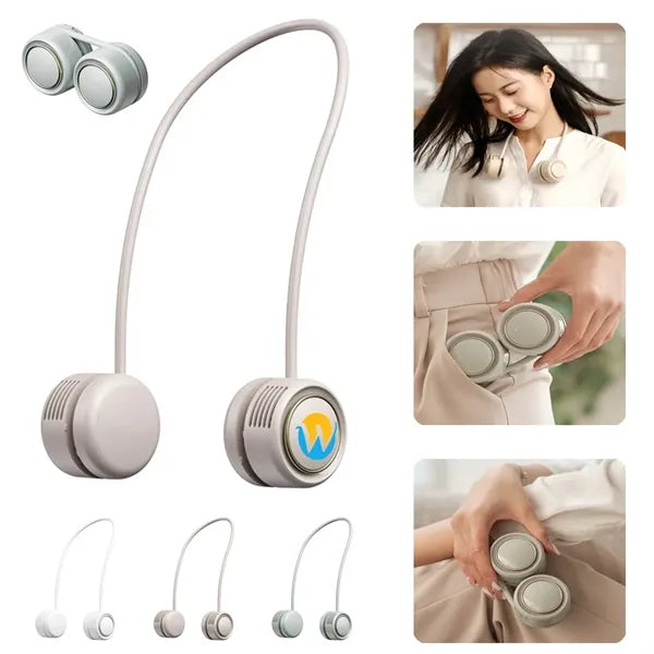Lightweight Rechargeable Quiet 3 Speeds Neck Wrap Mini Fan