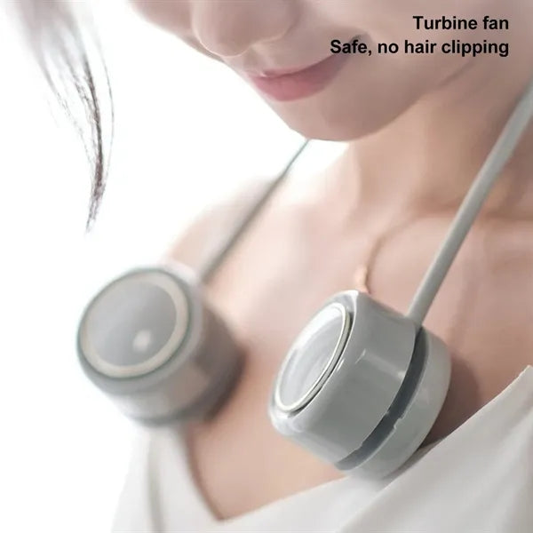 Lightweight Rechargeable Quiet 3 Speeds Neck Wrap Mini Fan