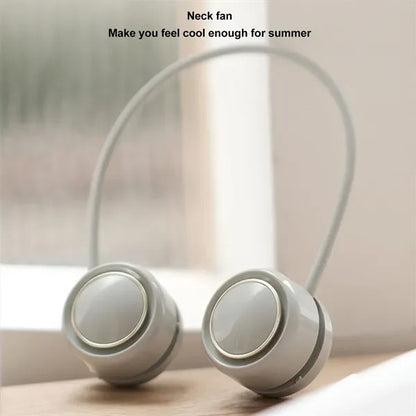 Lightweight Rechargeable Quiet 3 Speeds Neck Wrap Mini Fan